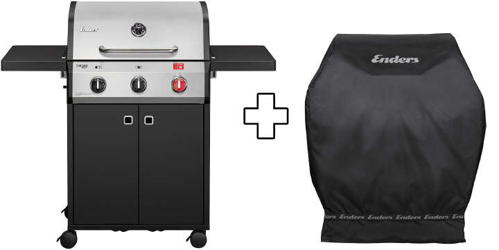 Enders Gasgrill Chicago Next 3 R Turbo inkl. Wetterschutzhülle